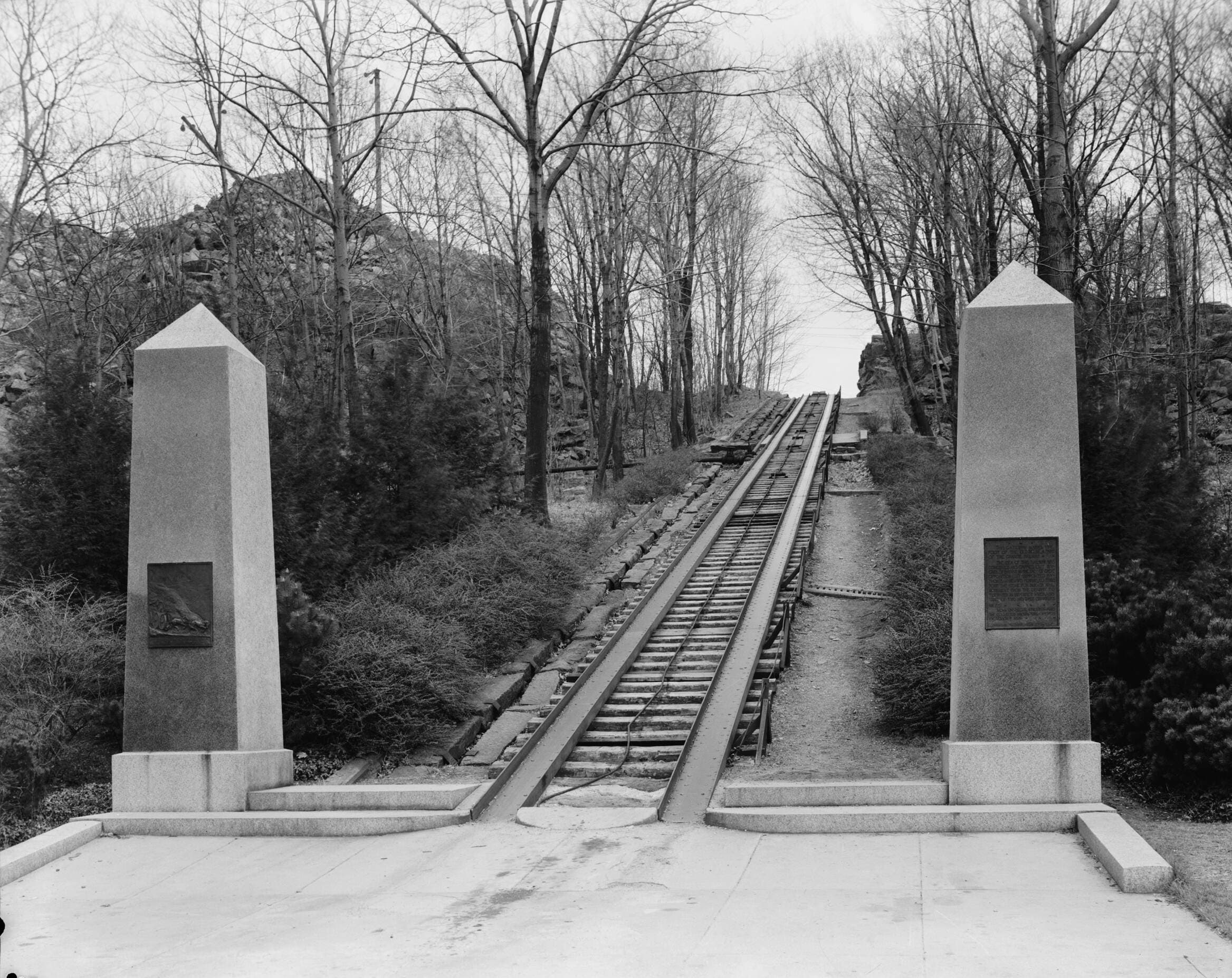 Granite Railway incline in Quincy, Massachusetts